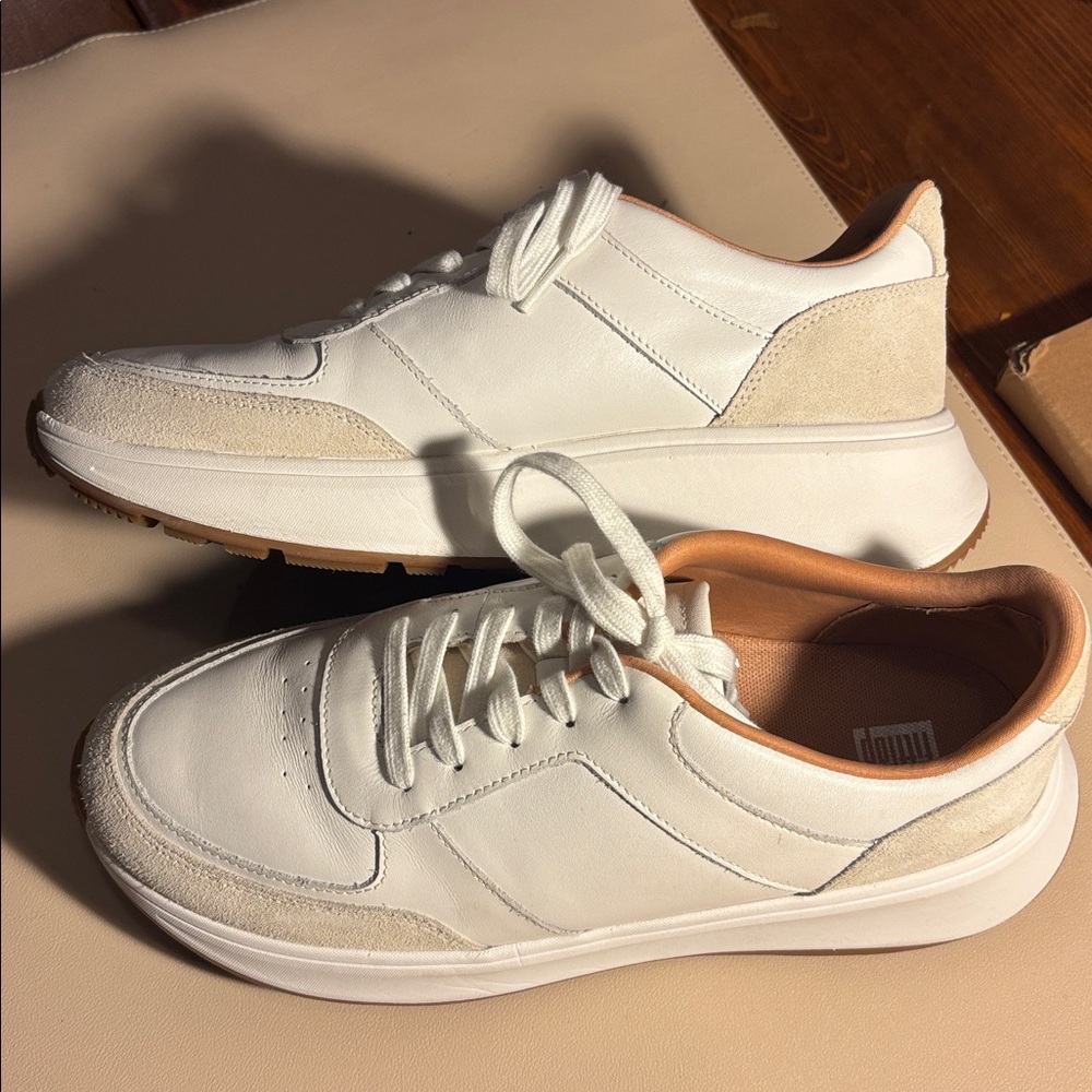Fitflop White and Tan Casual Shoes - Picture 3 of 8